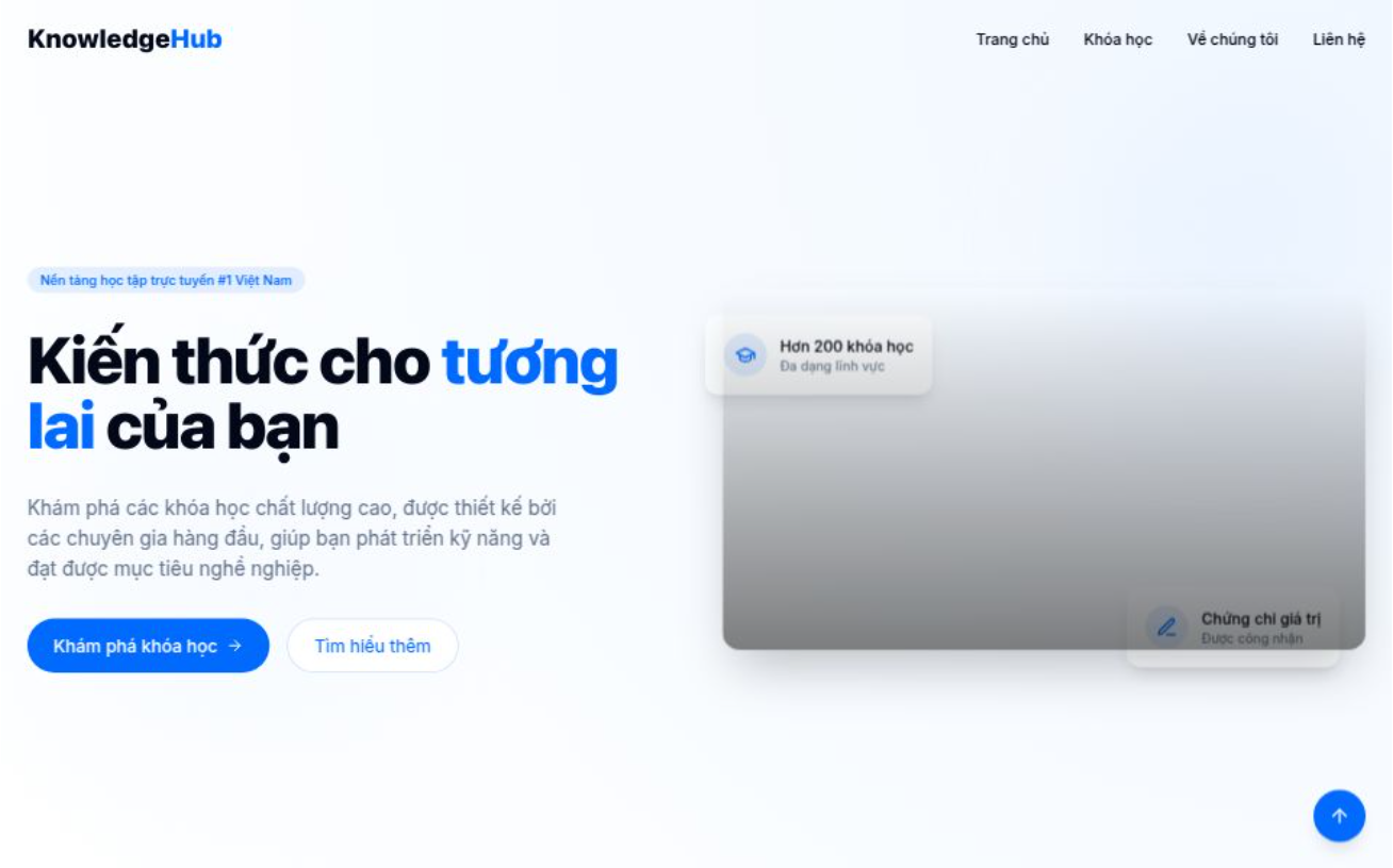 Website khóa học