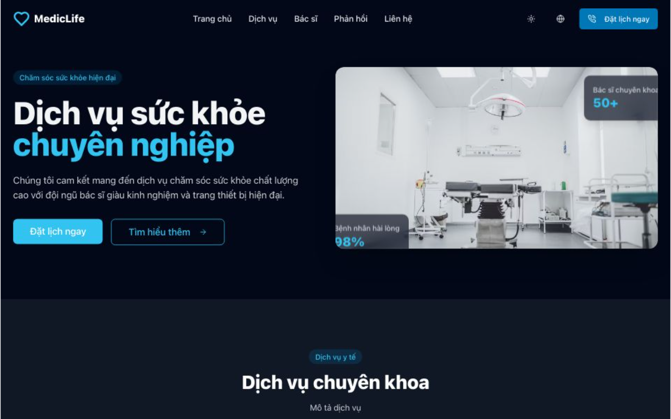 Website về phòng khám